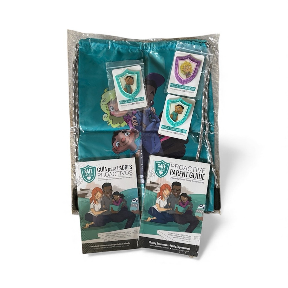 Proactive Parent with Badges and Backpack